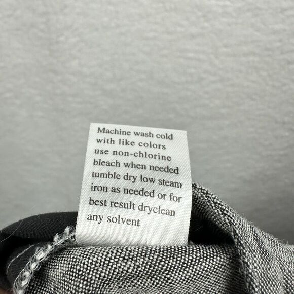 2/$30 Finity Naturals 100% Linen Cargo Pants Size 8 Gray Lagenlook Minimalism - Picture 11 of 11